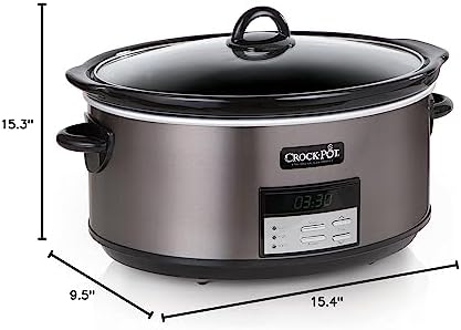 8 Quart Programmable Slow Cooker with Auto Warm - Curated Catalog I5