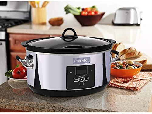 7 Quart Programmable Slow Cooker – Polished Platinum - Curated Catalog O4