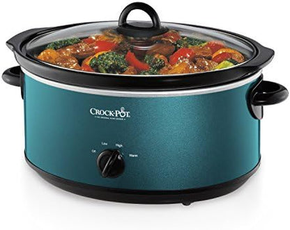 7 Quart Manual Slow Cooker – Turquoise - Curated Catalog S6