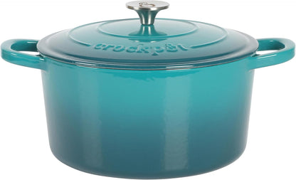 3 Quart Enameled Cast Iron Dutch Oven – Aqua - Curated Catalog I4
