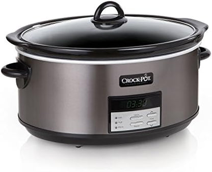 8 Quart Programmable Slow Cooker with Auto Warm - Curated Catalog I5