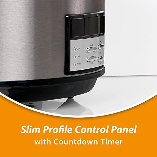 8 Quart Programmable Slow Cooker with Auto Warm - Curated Catalog I5