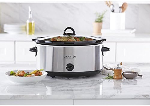 7 Quart Oval Manual Slow Cooker – Stainless Steel - Curated Catalog U3