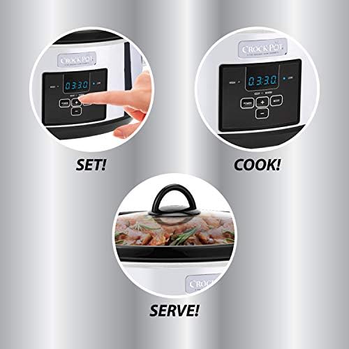7 Quart Programmable Slow Cooker – Polished Platinum - Curated Catalog J0