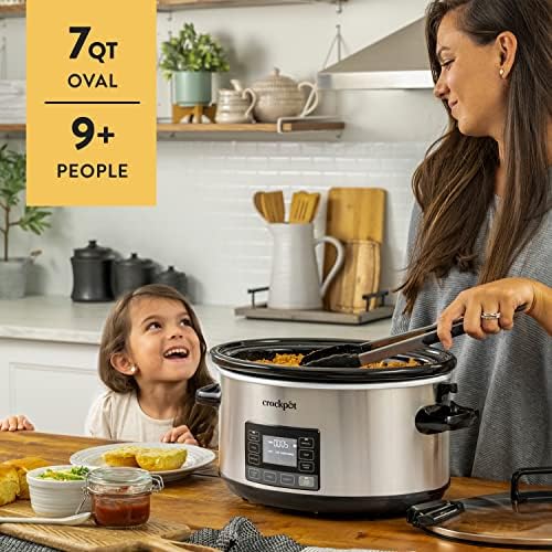 7 Quart Portable Programmable Slow Cooker with Timer - Curated Catalog J4