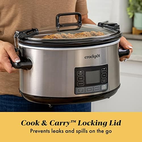 7 Quart Portable Programmable Slow Cooker with Timer - Curated Catalog J4