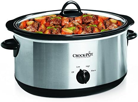 7 Quart Oval Manual Slow Cooker – Stainless Steel - Curated Catalog L8