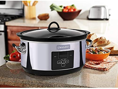 7 Quart Programmable Slow Cooker – Polished Platinum - Curated Catalog J0