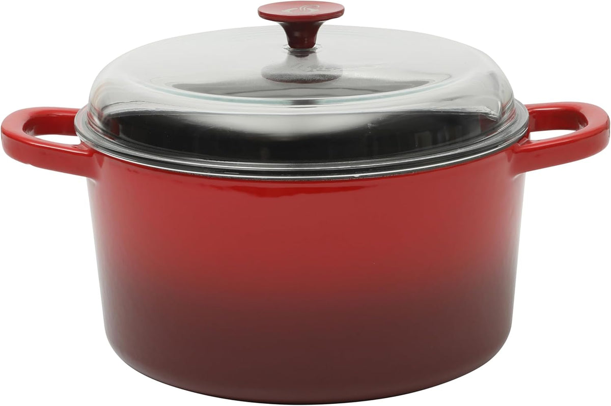 3 Quart Enameled Cast Iron Dutch Oven – Aqua - Curated Catalog I4
