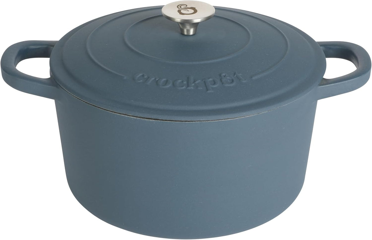 3 Quart Enameled Cast Iron Dutch Oven – Aqua - Curated Catalog R0