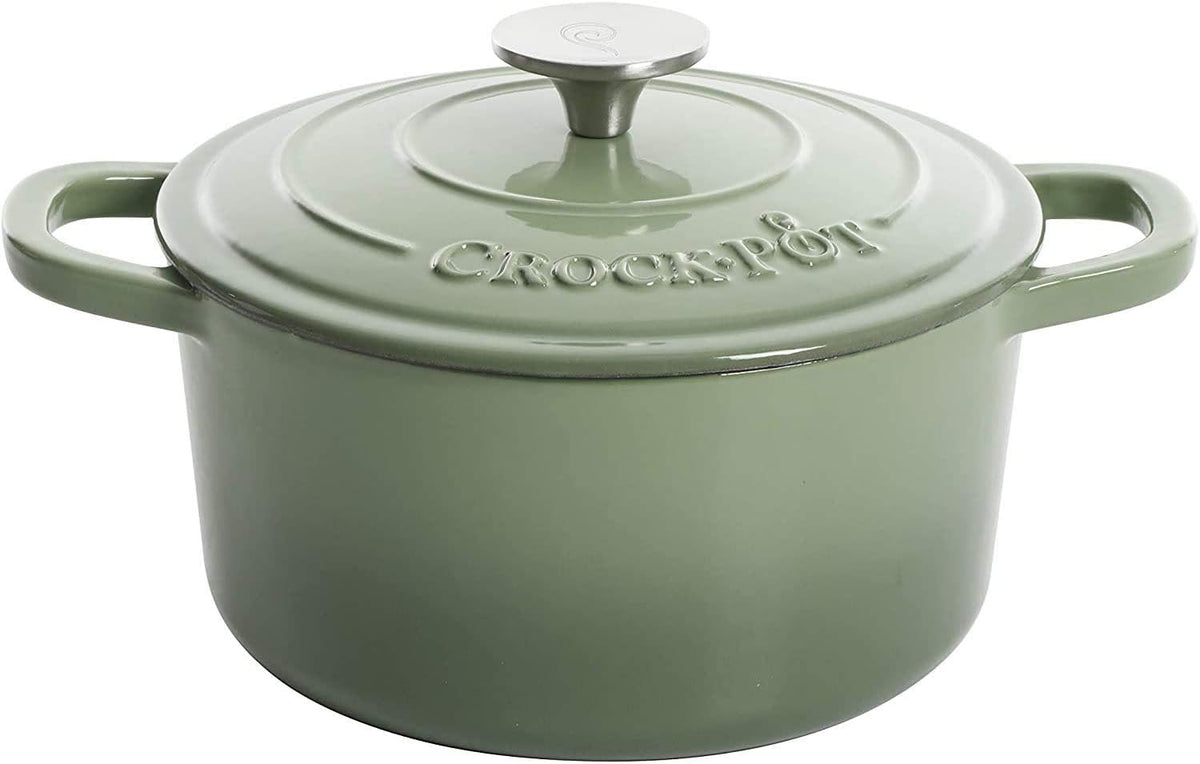 3 Quart Enameled Cast Iron Dutch Oven – Aqua - Curated Catalog R0